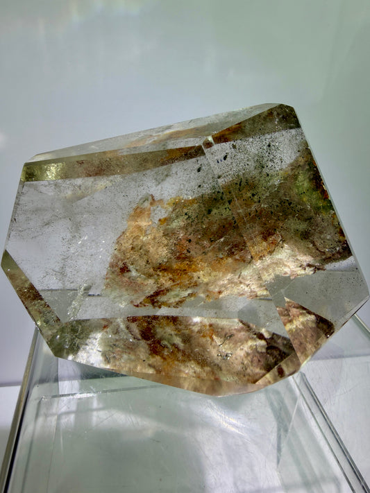 Garden Quartz Polished Freeform. Beautiful Pastel Landscape. High Quality Crystal.