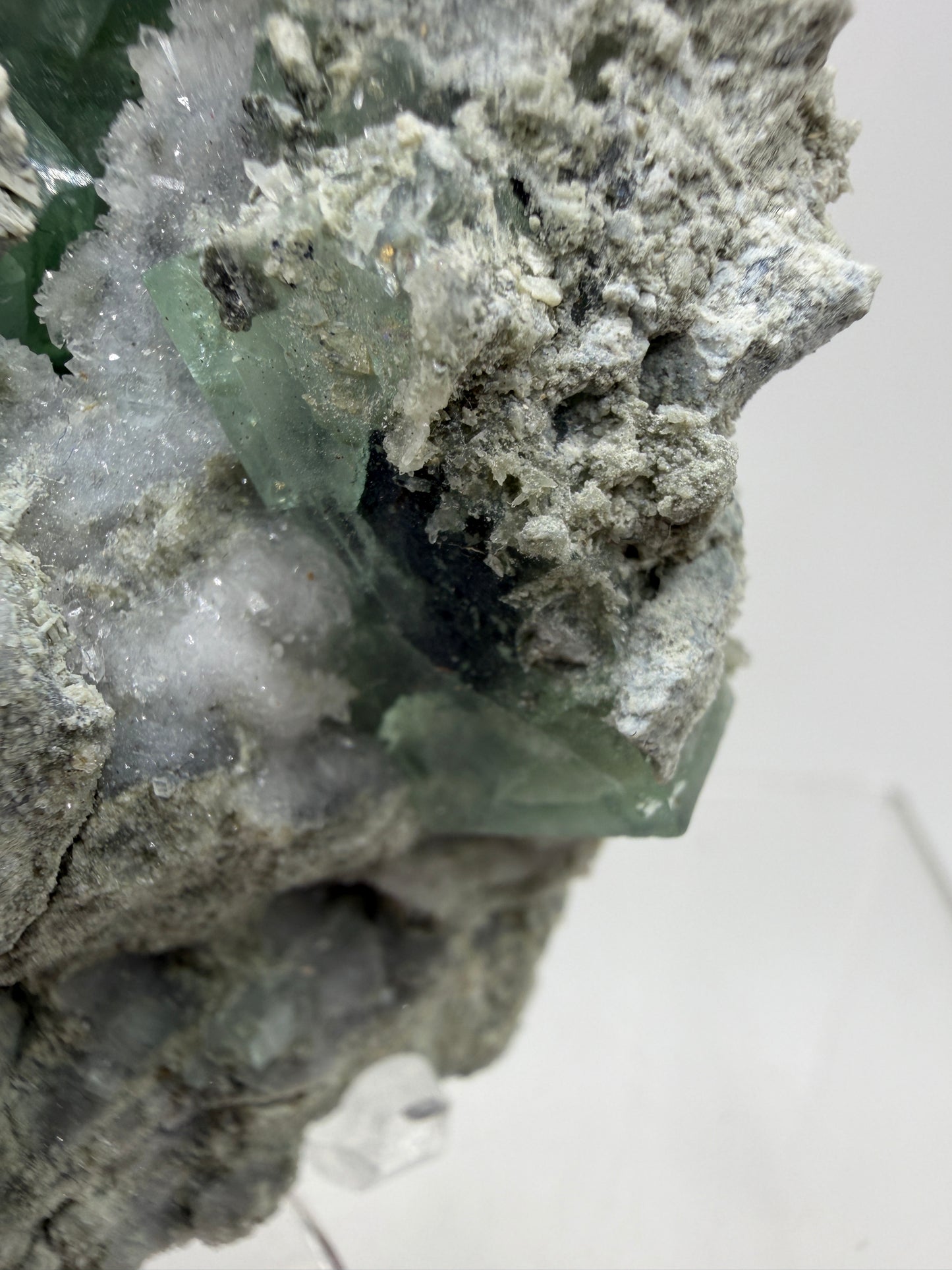 Fluorite Cubes Specimen. Gorgeous Rare Xianghualing Green Fluorite. High Quality Display Crystal