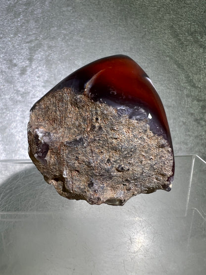 Red Sashe River Agate Freeform. Gorgeous Semi Polished Freeform From Zimbabwe. High Quality Rare Display Crystal