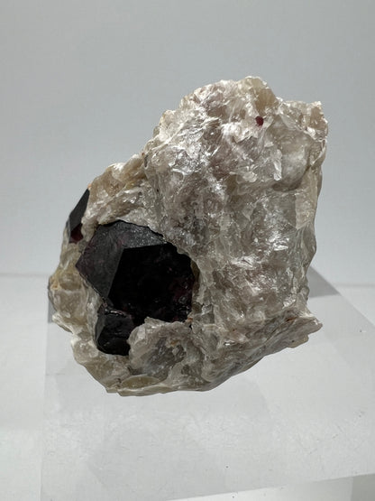 Andradite Garnet Specimen. Gorgeous Red Garnet In Matrix From Karibib, Namibia. Rare African Display Crystal.