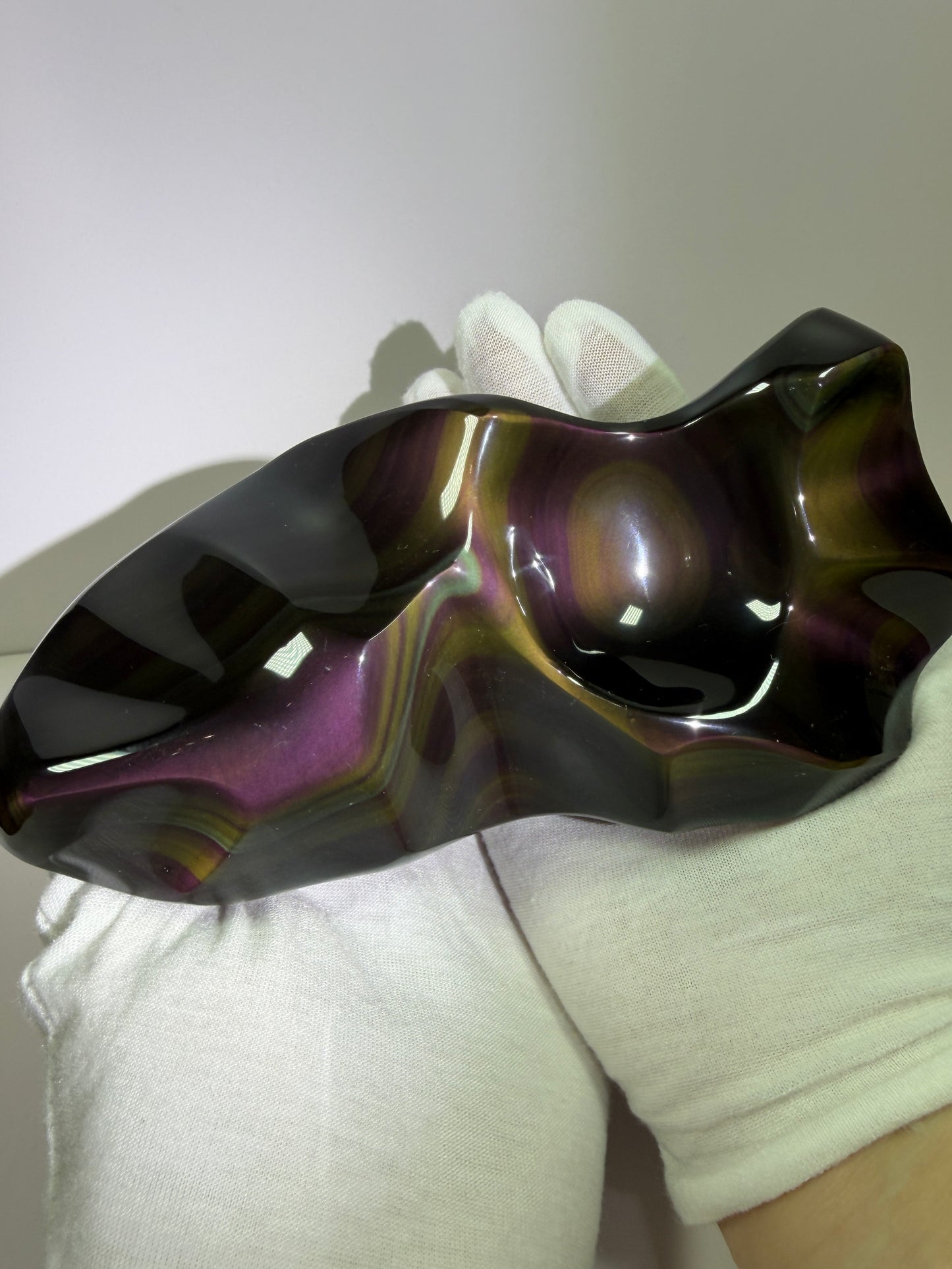 Rainbow Obsidian Freeform. Gorgeous One Of A Kind Display Crystal. Very High Quality Crystal.