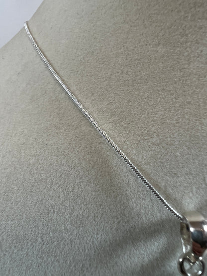 Seraphinite Crystal 925 Silver Pendant. Gorgeous Angel Wing Patterns. High Quality Crystal Jewelry