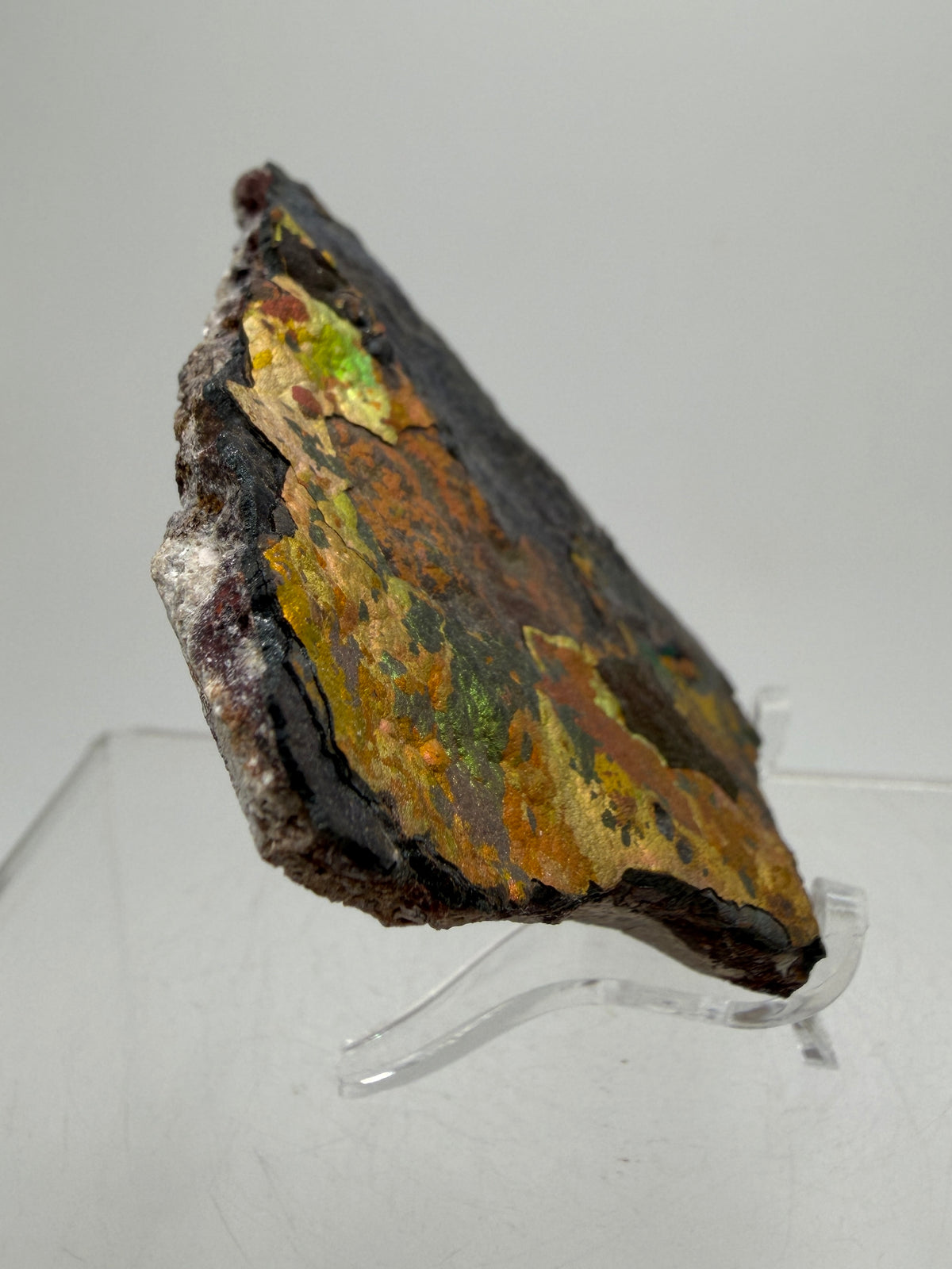 Turgite From Chihuahua, Mexico. Stunning Iridescent Rainbow Flash. Amazing Hematite Goethite Mineral Specimen.