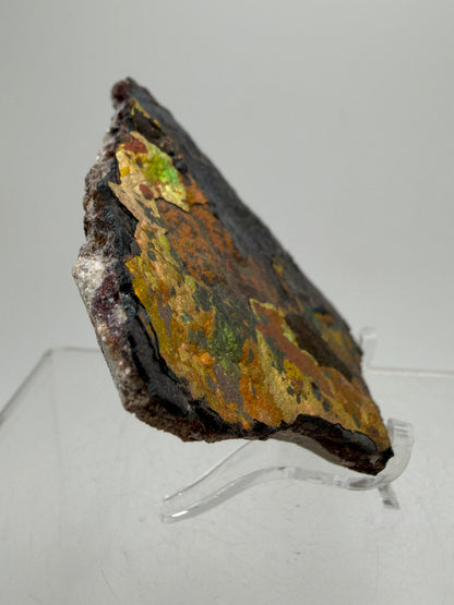 Turgite From Chihuahua, Mexico. Stunning Iridescent Rainbow Flash. Amazing Hematite Goethite Mineral Specimen.