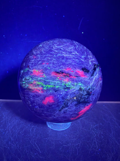 Charoite Crystal Sphere. 50mm. High Quality Beautiful Crystal. Amazing Patterns And Flash. Stunning Rare Crystal