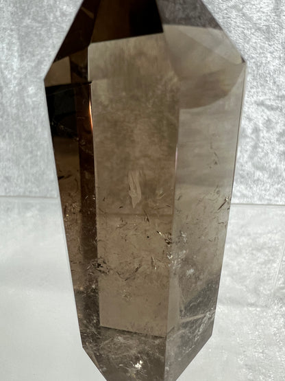 Smoky Quartz Tower. High Quality Tower From Madagascar. Beautiful Rainbows With Excellent Clarity.