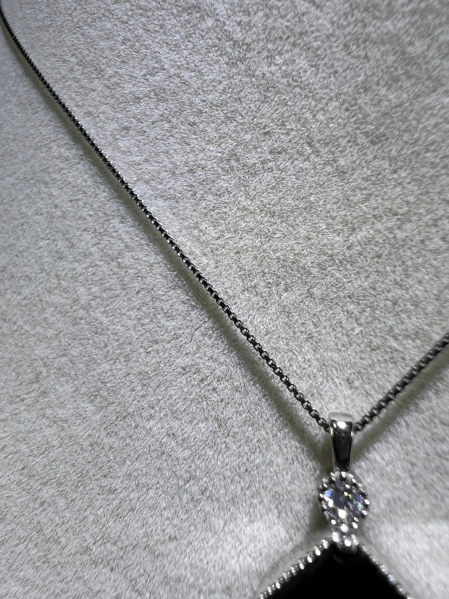 Black Spinel Crystal Pendant. S925 Silver Setting And Necklace. High Quality Gorgeous Necklace.
