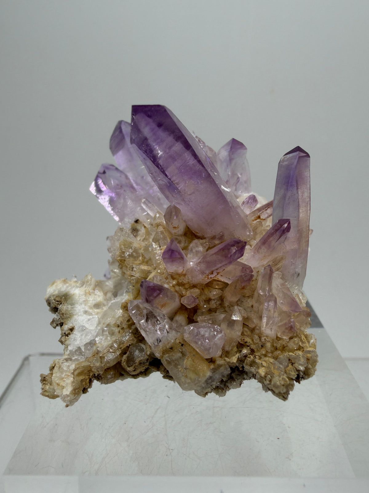 Veracruz Amethyst Display Cluster. Beautiful Dark Purple Specimen. World Famous Rare Amethyst