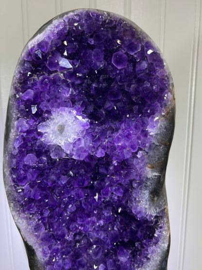 Extra Large Amethyst Geode Specimen - Uruguayan AAA Quality with Custom Stand