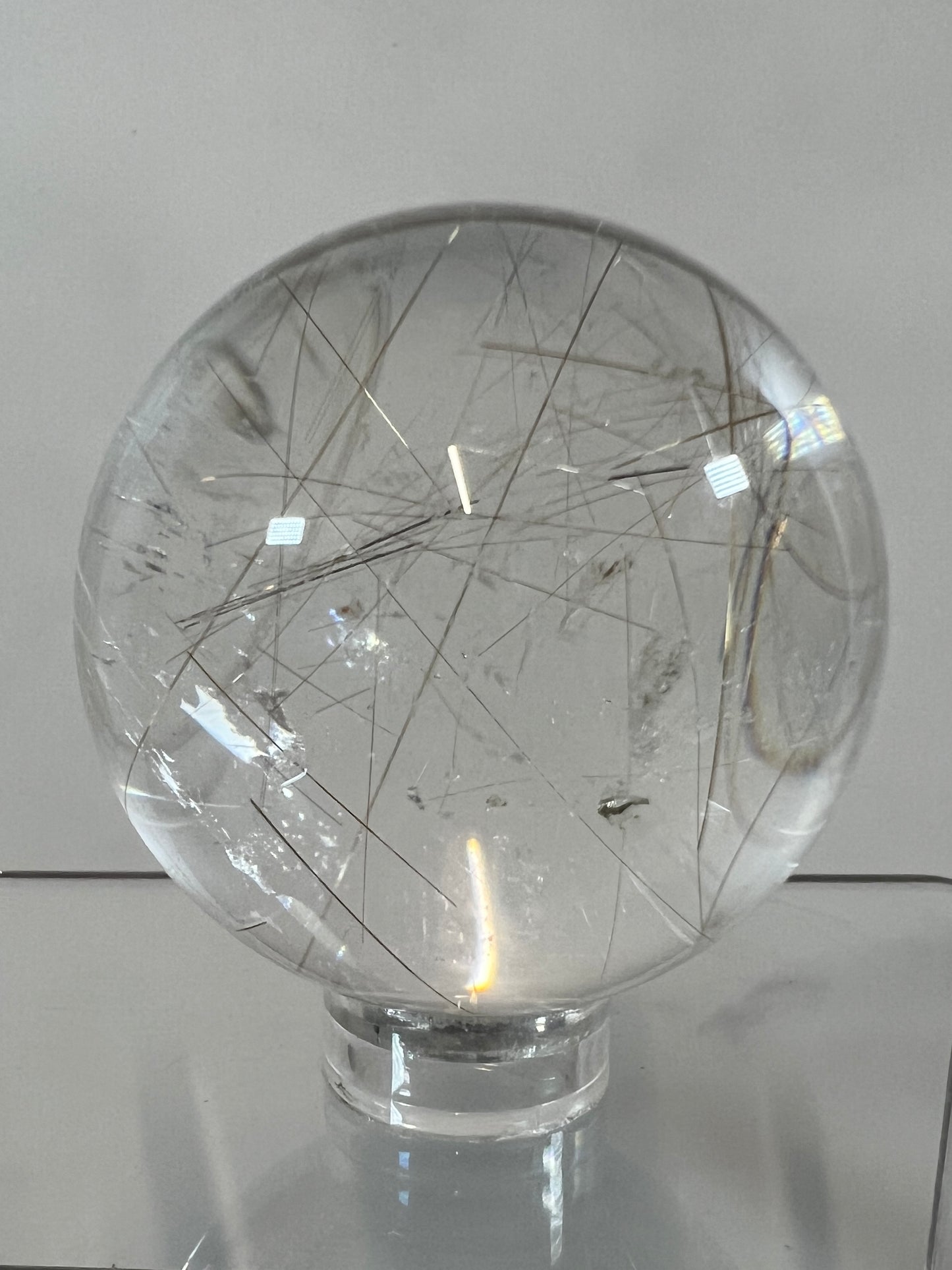Rutile Quartz Sphere. High Quality Golden Rutilated Quartz. Stunning Display Sphere