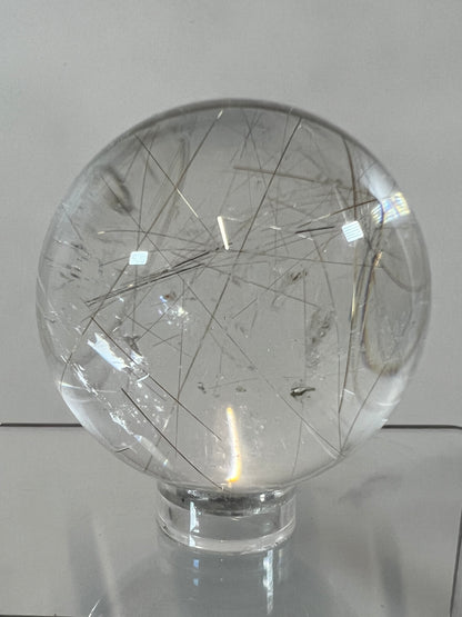 Rutile Quartz Sphere. High Quality Golden Rutilated Quartz. Stunning Display Sphere