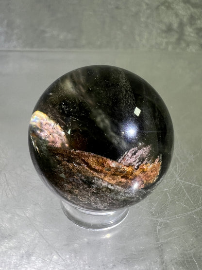 Garden Quartz Lodolite Sphere. Amazing High Quality Four Seasons Landscape.