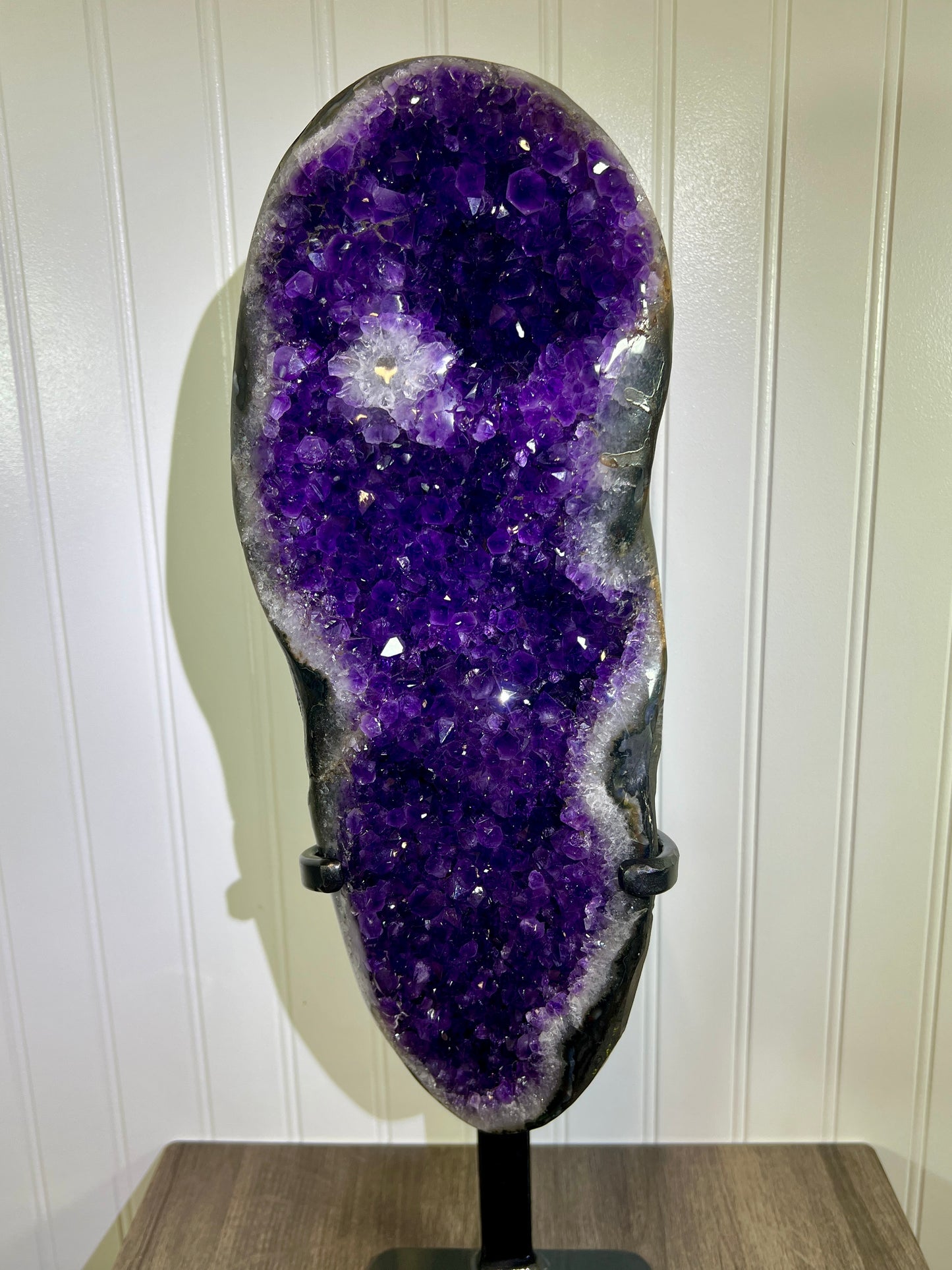 Extra Large Amethyst Geode Specimen - Uruguayan AAA Quality with Custom Stand