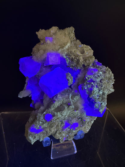 Fluorite Cubes Specimen. Gorgeous Rare Xianghualing Green Fluorite. High Quality Display Crystal