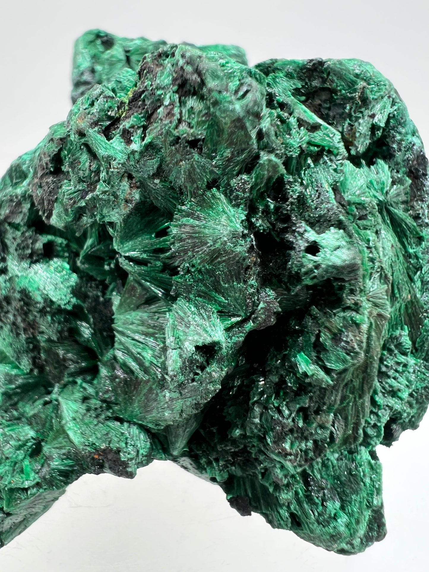 Malachite Display Specimen. Silky Malachite Cluster. High Quality Velvet Malachite From The Congo