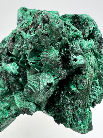 Malachite Display Specimen. Silky Malachite Cluster. High Quality Velvet Malachite From The Congo