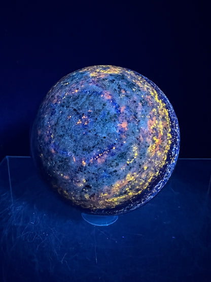 Lapis Lazuli Crystal Sphere. 59mm. Very High Quality Crystal. Stunning Bright Blue With Gorgeous Pyrite
