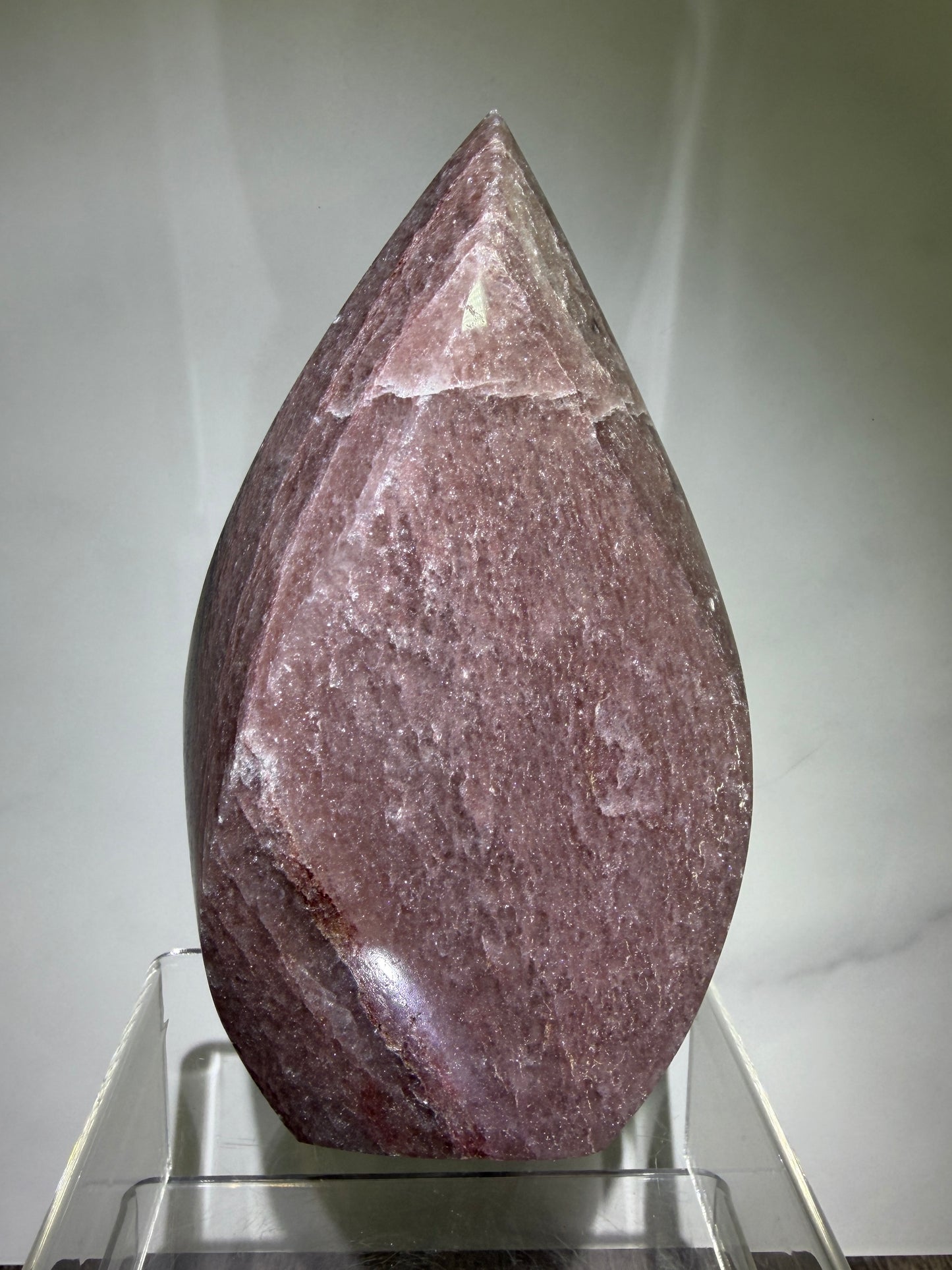 Strawberry Quartz Flame. High Quality Rare Quartz From Brazil. Gorgeous Mica Flash.