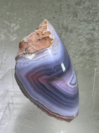 Red Sashe River Agate Freeform. Semi Polished Freeform From Zimbabwe. Gorgeous Rare Display Crystal