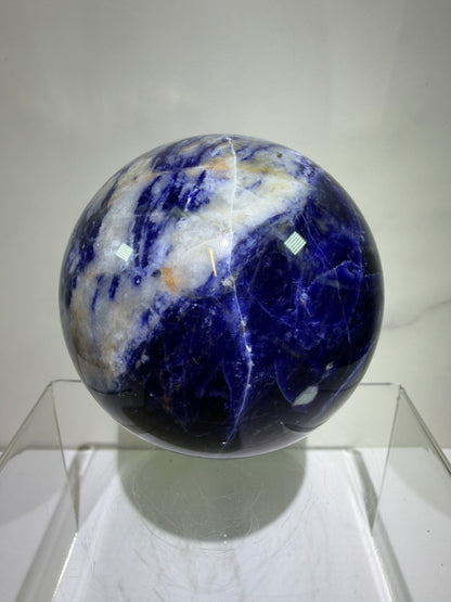 Sodalite Crystal Sphere. 74mm. Beautiful Sodalite From Namibia. Gorgeous Display Crystal.