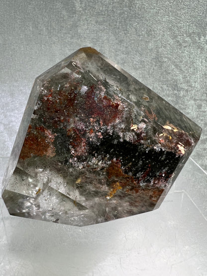 Garden Quartz Polished Freeform. Beautiful Four Seasons Landscape. High Quality Crystal. Very Full And Colorful.