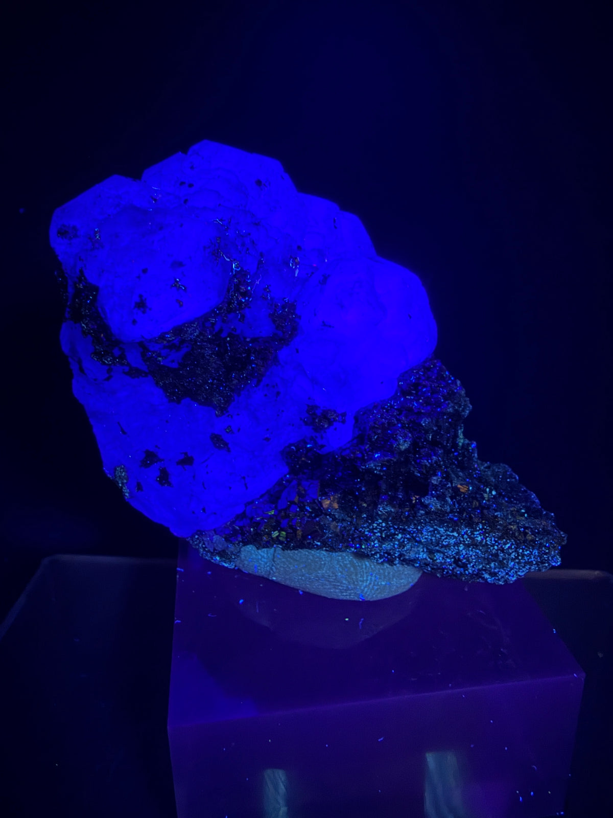 Green Fluorite And Pyrite Specimen From The Famous Milpo Mine In Peru. High Quality Rare Fluorite Specimen. Gorgeous Display Crystal