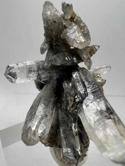 Veracruz Black Phantom Quartz Specimen. New Discovery From Mexico. Very Rare And Limited Collectors Piece. Stunning Display Crystal.