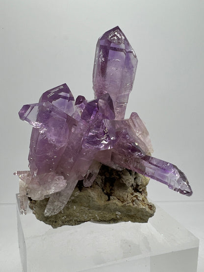 Veracruz Amethyst Display Cluster. Gorgeous Deep Purple High Quality Specimen. World Famous Rare Amethyst