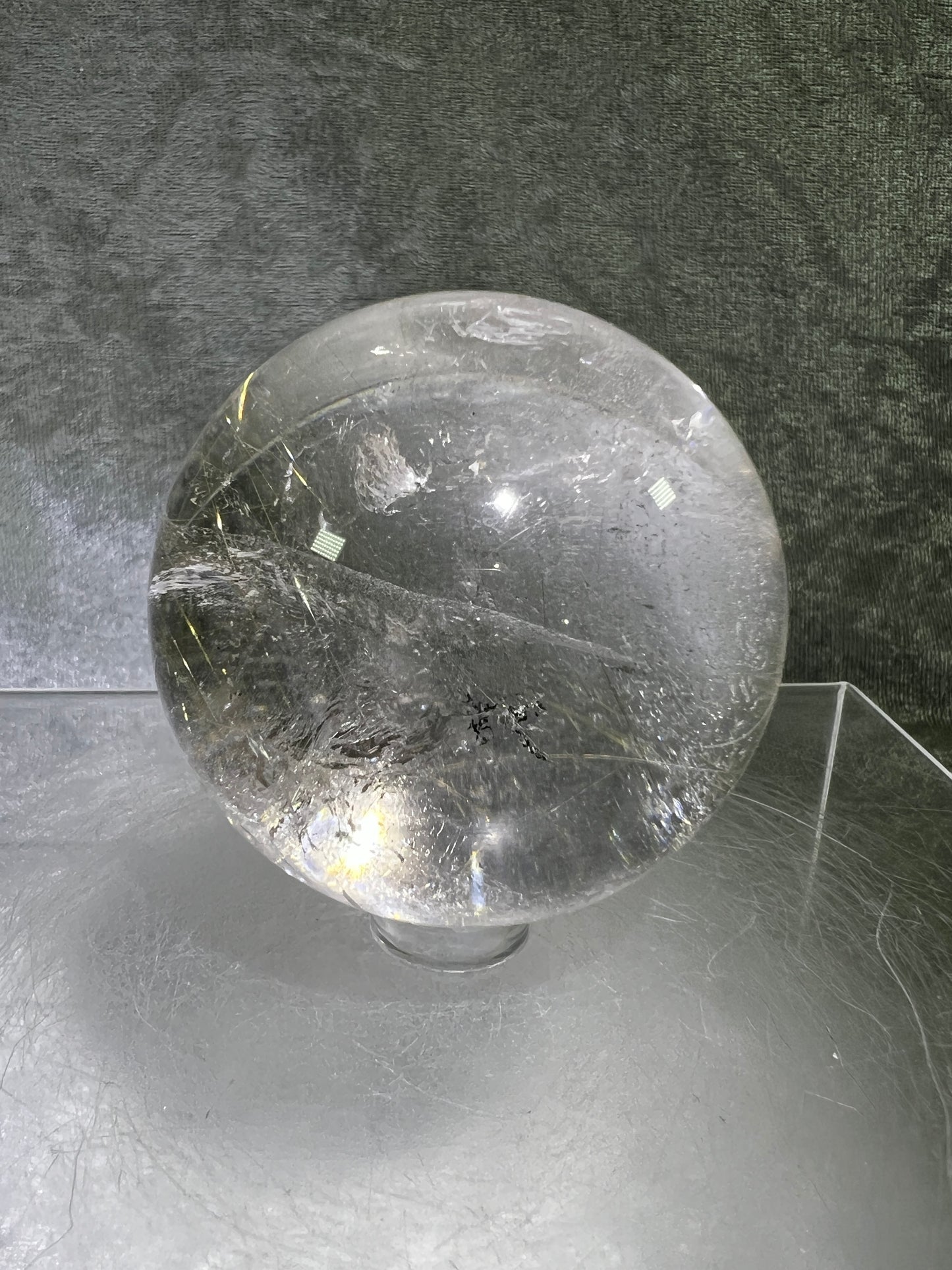 Rutile Quartz Sphere. 58mm. Gorgeous Golden Rutilated Quartz. Stunning Display Sphere