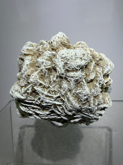 Selenite Desert Rose Specimen. Very Unique Gypsum Cluster.