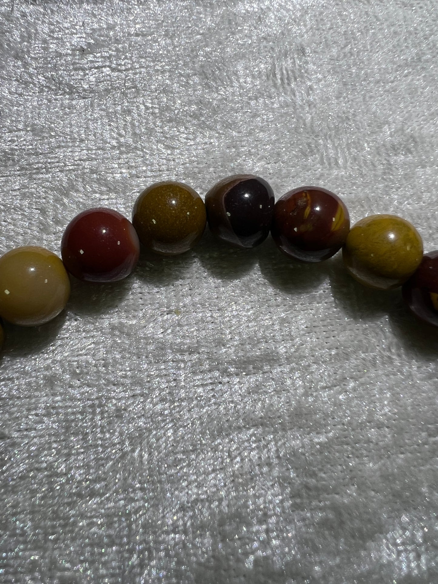 Mookaite Crystal Bead Bracelet. Stunning Colorful Mookaite Bracelet. 10mm. Amazing Crystal From Australia