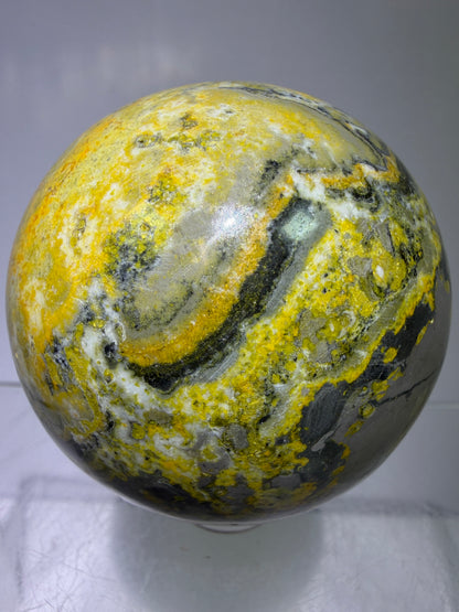 Bumble Bee Jasper Sphere. 54mm. Amazing Colors And Patterns. Gorgeous Rare Crystal.
