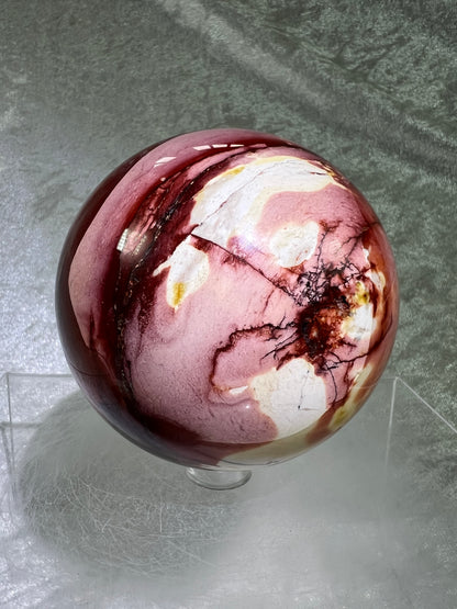 Mookaite Crystal Sphere. 76mm. Amazing Colors And Patterns. High Quality Collectors Sphere.