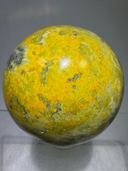 Bumble Bee Jasper Sphere. 54mm. Amazing Colors And Patterns. Gorgeous Rare Crystal.