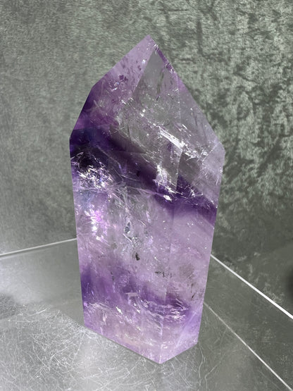 Phantom Amethyst Tower. Rare Amethyst With Amazing Rainbows. High Quality Beautiful Crystal.