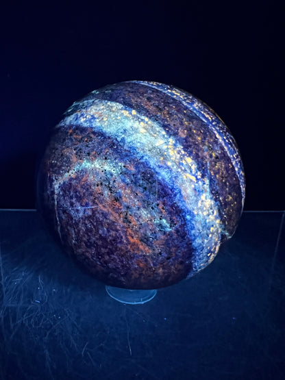 Lapis Lazuli Crystal Sphere. 59mm. Very High Quality Crystal. Stunning Bright Blue With Gorgeous Pyrite