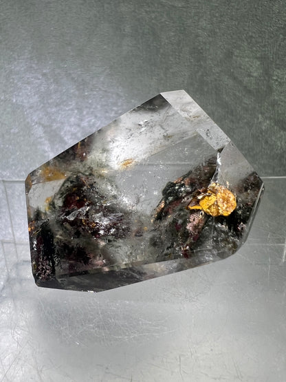 Garden Quartz Polished Freeform. Very Colorful Four Seasons Landscape. High Quality Crystal.