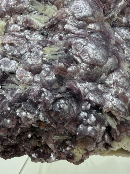 Botryoidal Lepidolite Specimen. Large Very Rare Mineral Cluster From Brazil. Lots Of Flash And Crystallization. Beautiful Color Contrasts.