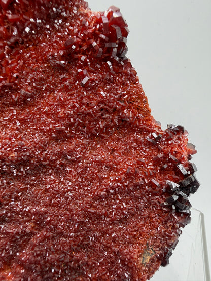 Vanadinite Crystal Specimen. Large High Quality Crystal Cluster. Gorgeous Mineral Specimen From Morocco