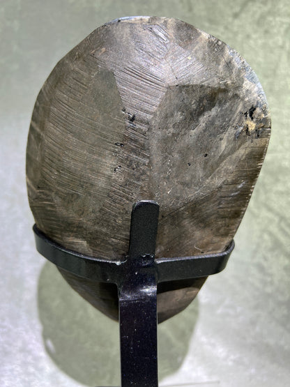 Amethyst Geode Specimen. World Class Uruguayan Specimen. Stunning Top Quality Statement Piece! Custom Made Steel Stand