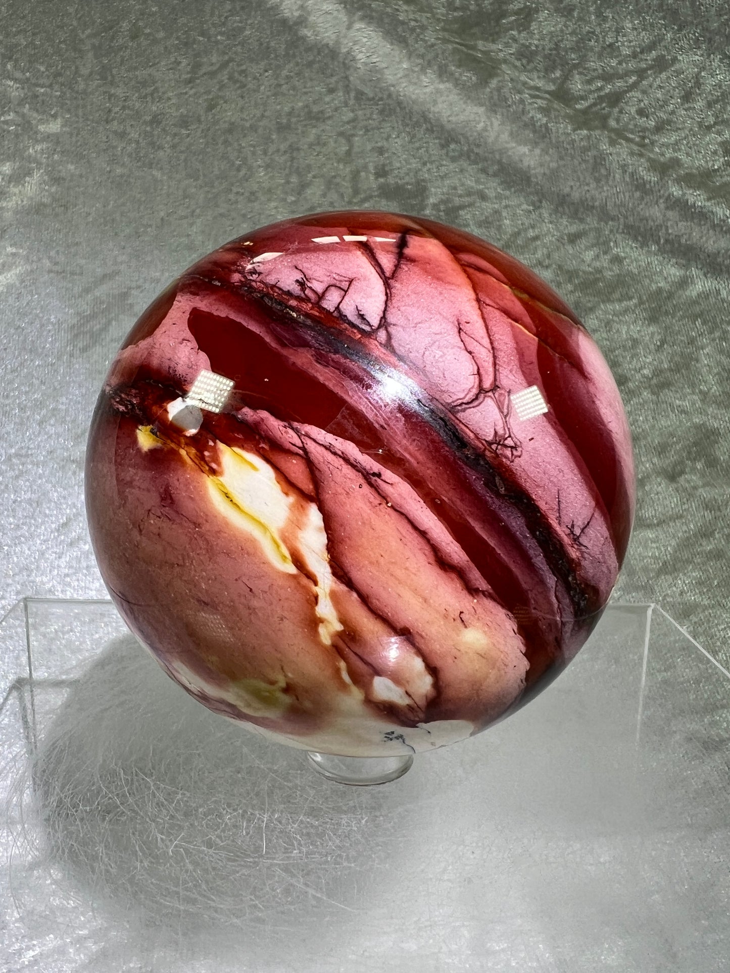 Mookaite Crystal Sphere. 76mm. Amazing Colors And Patterns. High Quality Collectors Sphere.