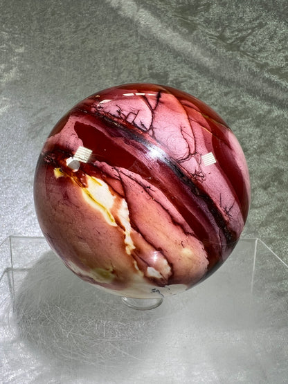 Mookaite Crystal Sphere. 76mm. Amazing Colors And Patterns. High Quality Collectors Sphere.