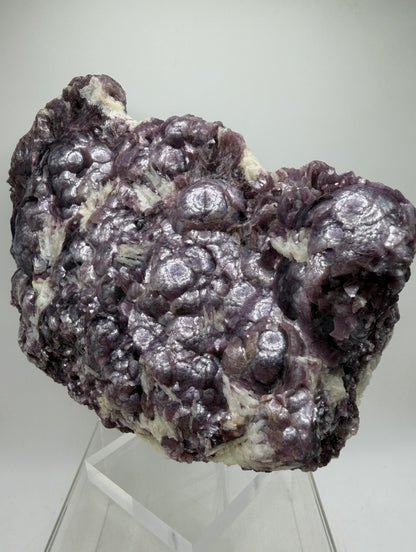 Botryoidal Lepidolite Specimen. Large Very Rare Mineral Cluster From Brazil. Lots Of Flash And Crystallization. Beautiful Color Contrasts.