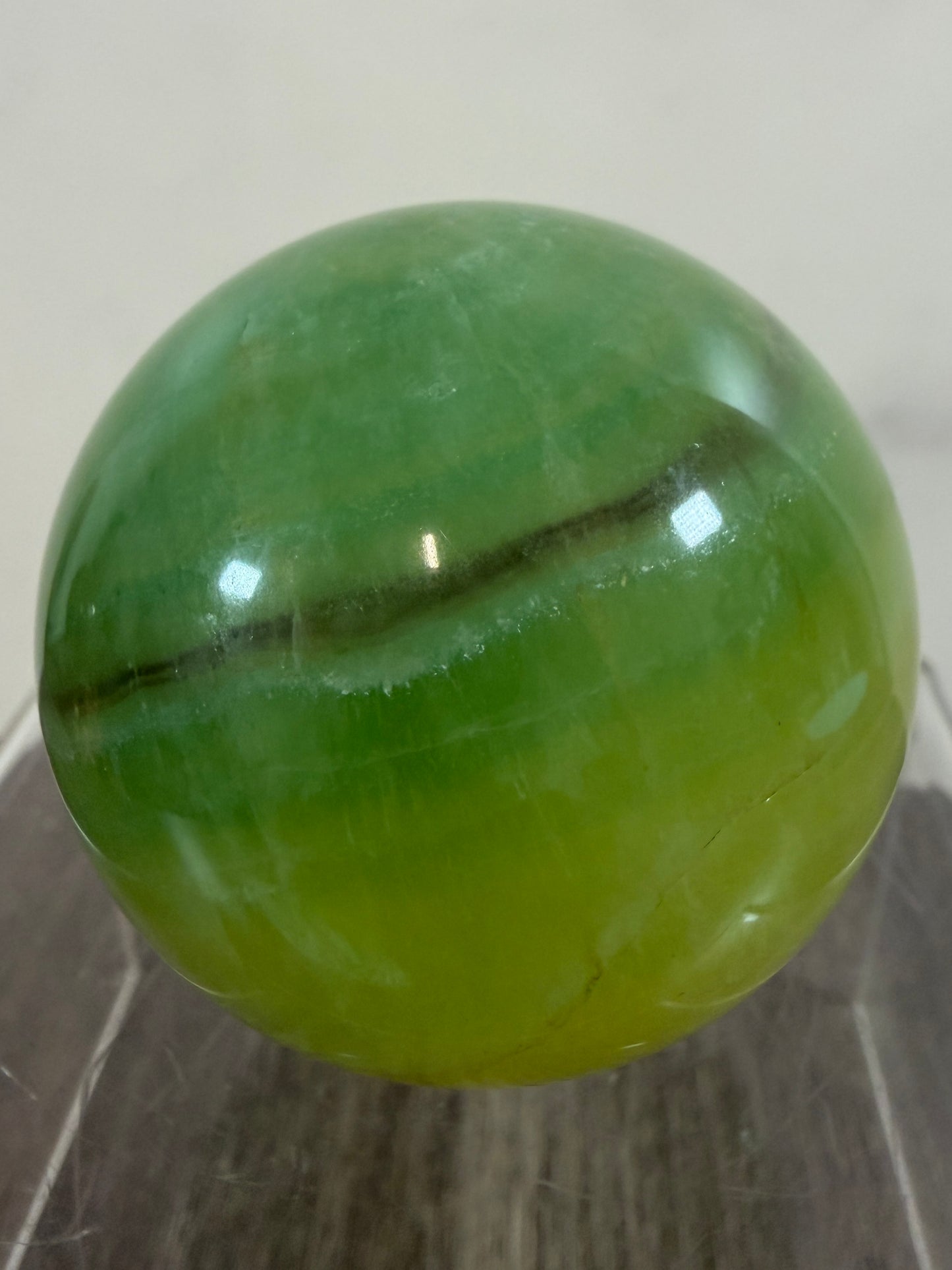 Mango Fluorite Sphere. Rare Fluorite Sphere From Brazil. Unique Beautiful Colors.