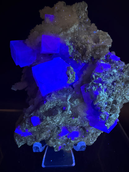Fluorite Cubes Specimen. Gorgeous Rare Xianghualing Green Fluorite. High Quality Display Crystal