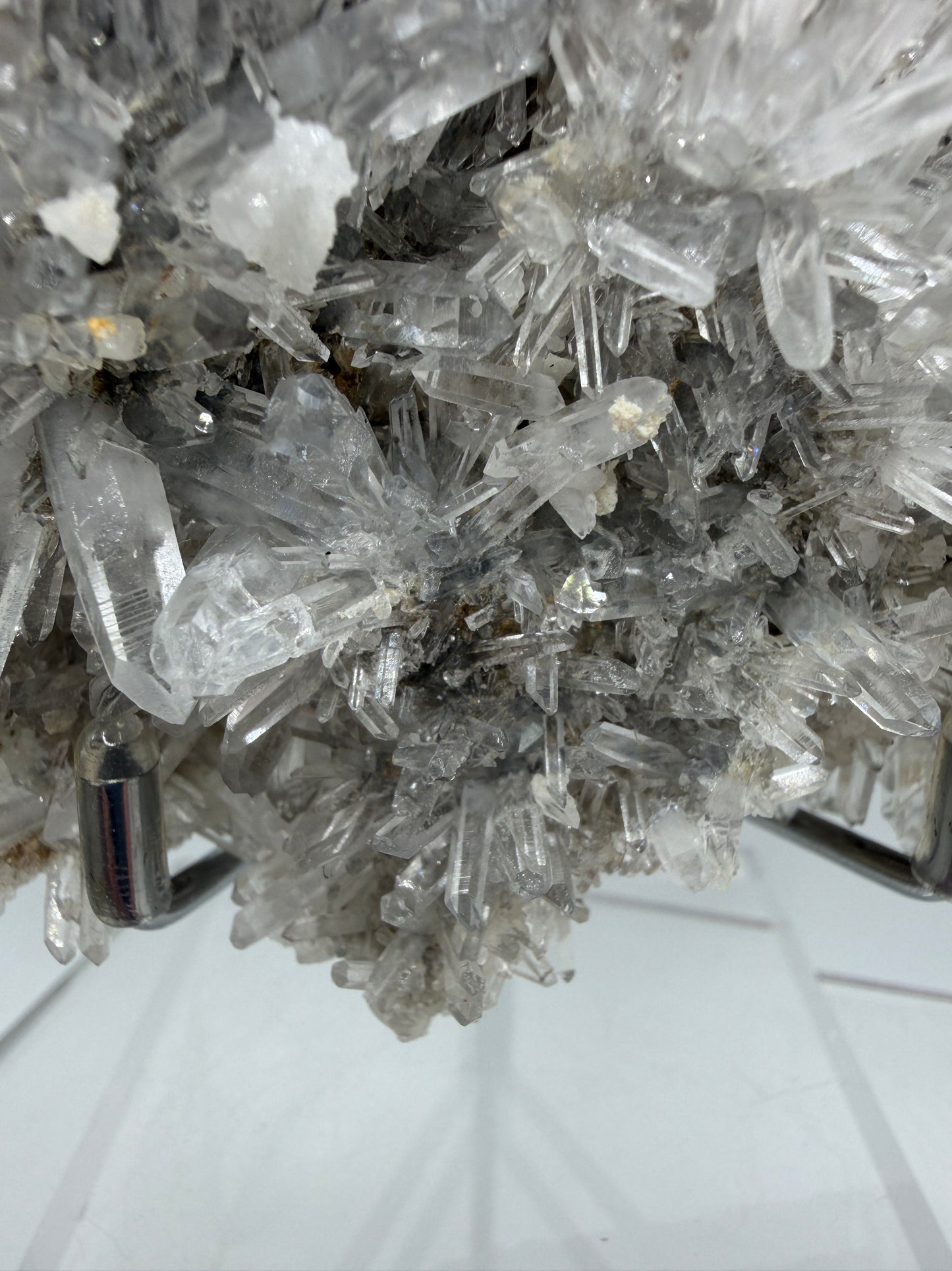 Needle Quartz Cluster. High Quality Large Clear Quartz Specimen. Gorgeous Very Fine Quartz Points.