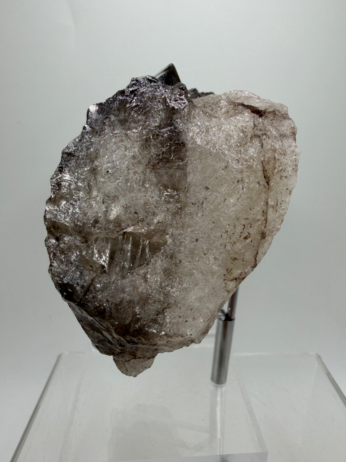 Smoky Elestial Quartz Specimen. High Quality Crystal From Brazil. One Of A Kind Gorgeous Display Crystal
