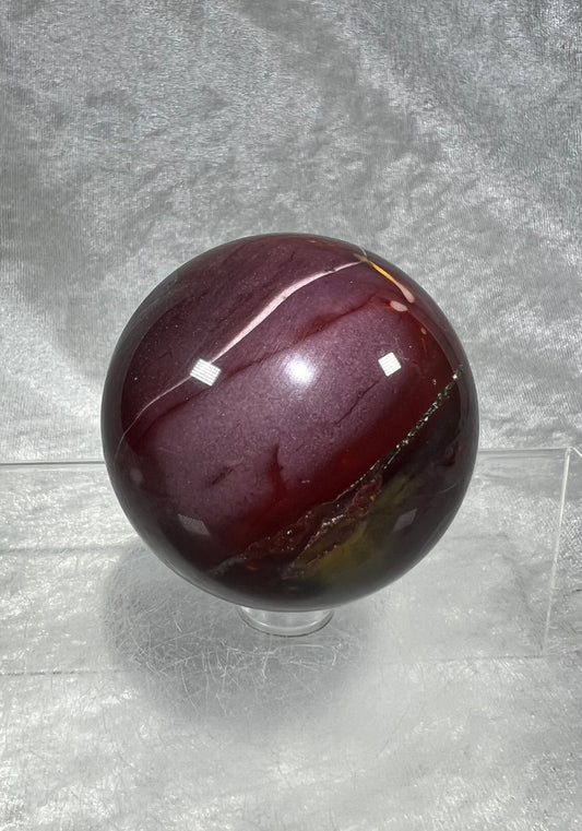 Gorgeous Purple Mookaite Crystal Sphere. 58mm. Rare And Beautiful Colors.
