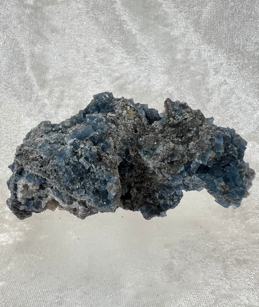 Gorgeous Teal Blue Fluorite Cubes And Sphalerite Specimen. Incredible Sugar Druzy. UV Reactive Crystal