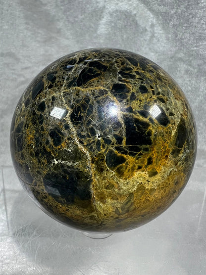 Amazing Rare Blue Opal Sphere. 69mm. Beautiful Indonesian Common Blue Opal Crystal.
